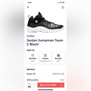 Jordan jumpman team 2 ‘black’